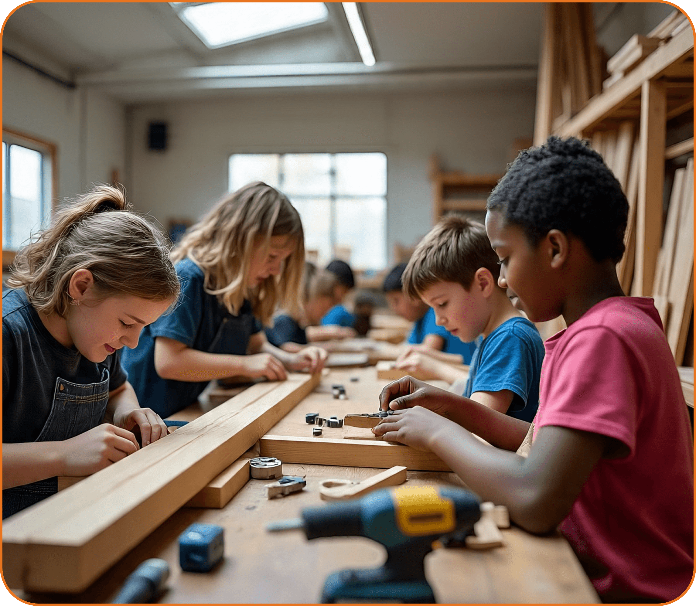 Children working together
